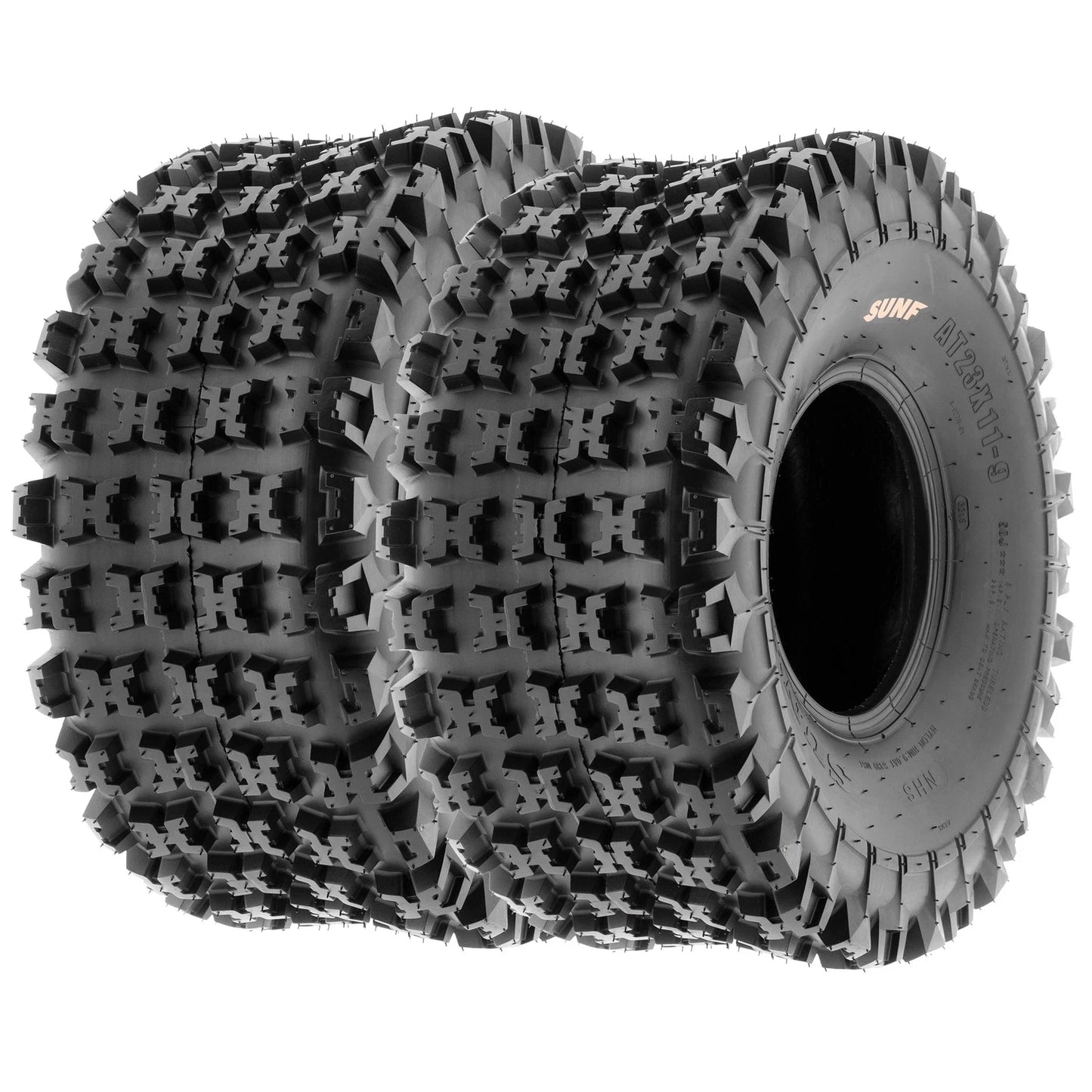 Set of SunF 21x7-10 21x7x10 & 20x10-9 20x10x9 ATV UTV Tires 6PR Off Road A027