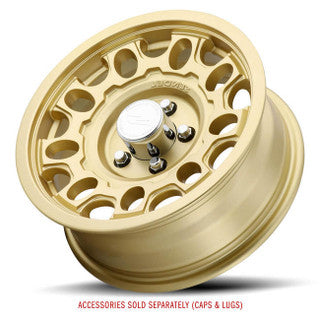 14X5.5 5-Lug on 4.5" Aluminum T17 - Matte Gold