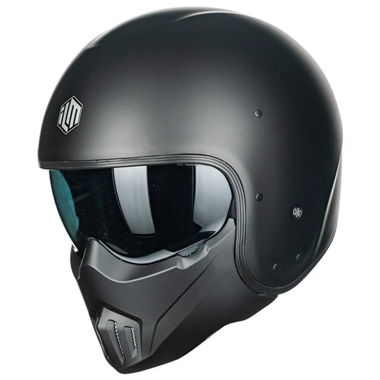 Open Face Motorcycle 3/4 Helmet Lightweight Vintage Helmet