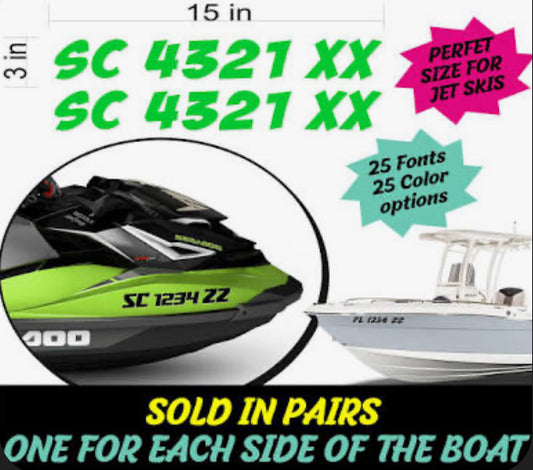 Boat & Jetski Registrations