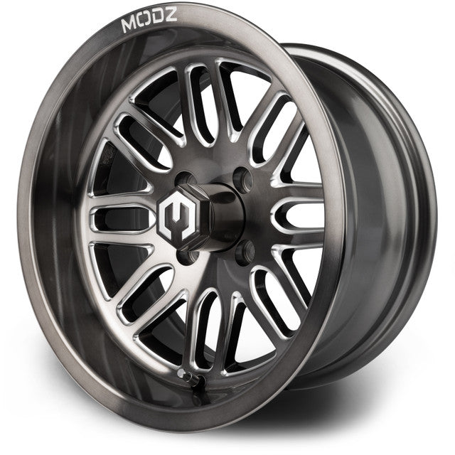 MODZ® 14" Mayhem Brushed Gunmetal with Ball Mill WHEELS