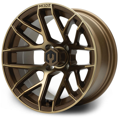 MODZ® 14" Matrix Matte Bronze - Lifted Tires and Wheels Combo