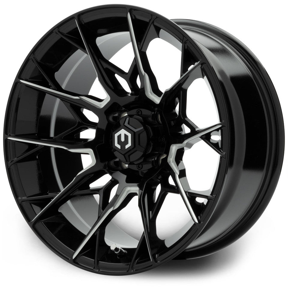 MODZ® 15" Chaos Glossy Black with Ball Mill Wheels