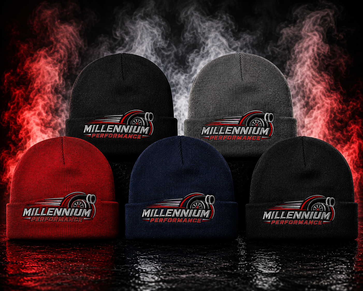 Millennium Embroidery Beanies