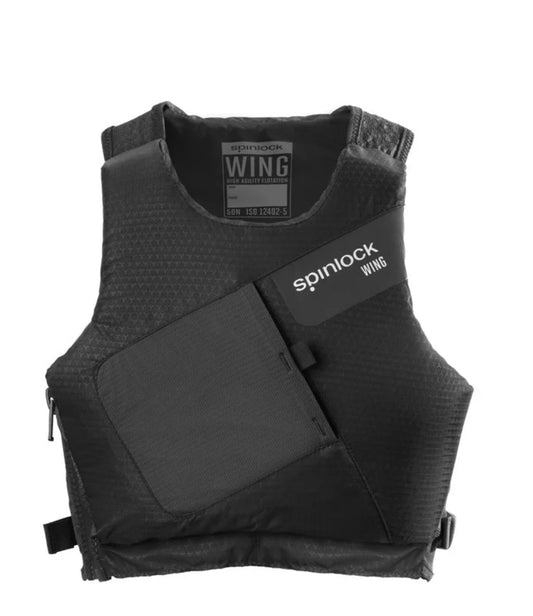 WING Low Profile Life Jacket, Medium By Spinlock Black & Red