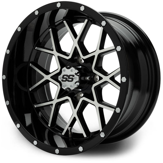 MODZ® Classic 14" Vortex Machined Black Wheels