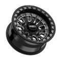 Metal FX Slayer Bdlk CC 15x10 Wide UTV Wheel - Gloss Black 4/156 (5+5)
