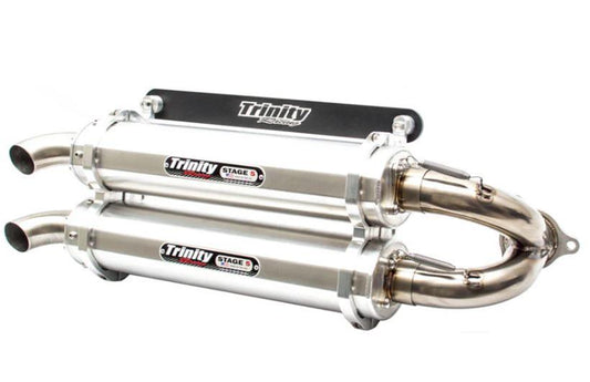 TRINITY RACING Stage 5 Dual Exhaust Systems Aluminum